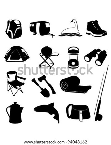 Camping Icons Set     vector is eps10