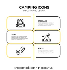 CAMPING AND ILLUSTRATION ICON CONCEPT