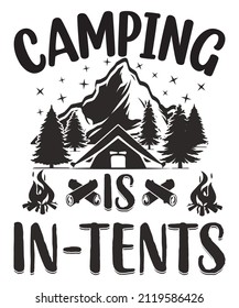 Camping Tents Tshirt Design Stock Vector (Royalty Free) 2119586426 ...