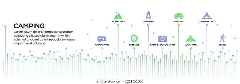 CAMPING INFOGRAPHIC CONCEPT
