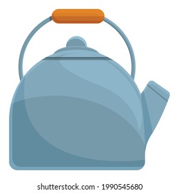 Camping kettle icon. Cartoon of Camping kettle vector icon for web design isolated on white background