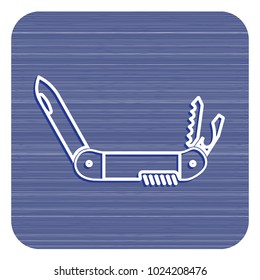 Camping knife icon. Vector illustration
