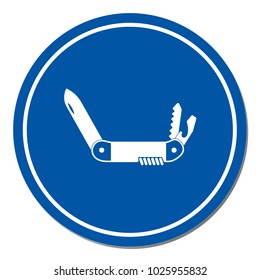 Camping knife icon. Vector illustration