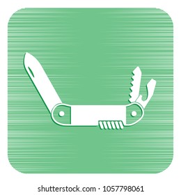 Camping knife icon. Vector illustration