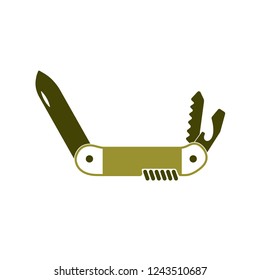 Camping knife icon. Vector illustration