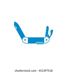 Camping knife icon. Vector illustration