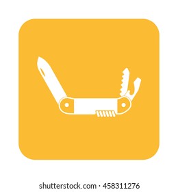 Camping knife icon. Vector illustration