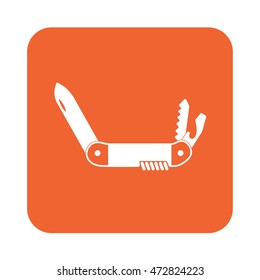 Camping knife icon. Vector illustration
