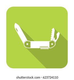 Camping knife icon. Vector illustration
