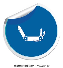 Camping knife icon. Vector illustration