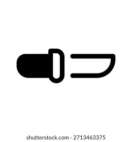 Ilustración de diseño de símbolo de Vector de icono de cuchillo de camping