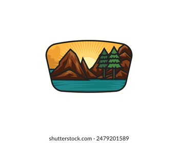 Camping Label Vector Images Outdoor Camping Labels Set Stock Vector 