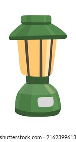 Camping lamp Equipment. Vector illustration