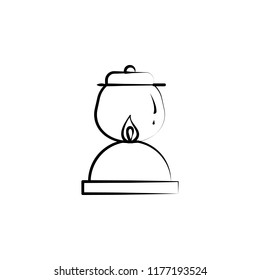 camping lamp icon. Element of anti aging icon for mobile concept and web apps. Doodle style camping lamp icon can be used for web and mobile
