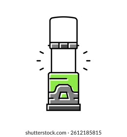 camping lantern glamping color icon vector. camping lantern glamping sign. isolated symbol illustration