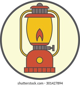 camping lantern icon