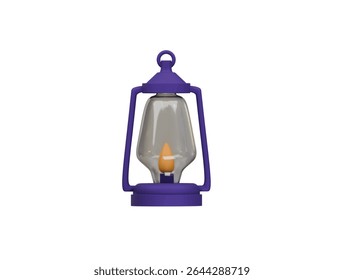 camping lantern icon 3d illustration render