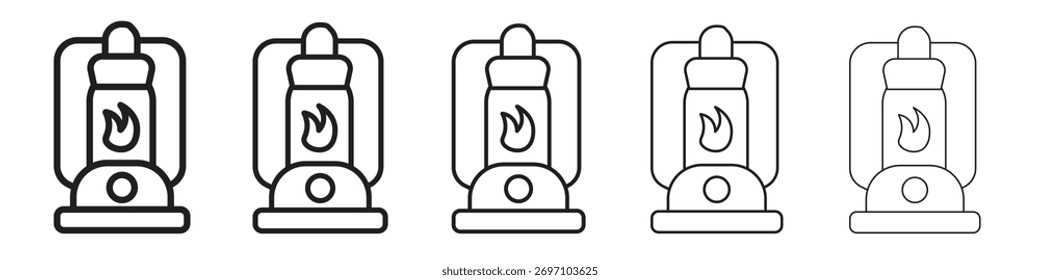 Camping lantern ícone design, logotipo, aplicativo, UI. Ilustração vetorial, EPS