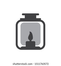 Camping lantern icon. flat simple pictogram. vector illustration