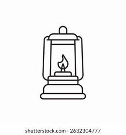 camping lantern icon sign vector