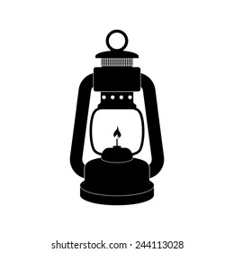 Camping lantern icon - Vector