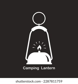 Diseño de símbolo de la ilustración del vector del icono de la lancha de acampada