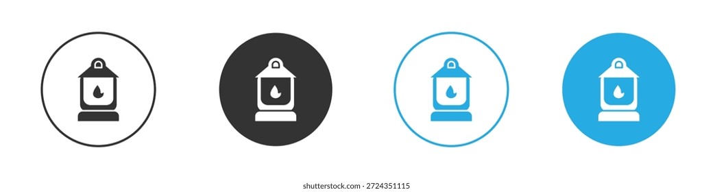 Camping Laterne Icons Design-Element. Vektorgrafik auf weißem Hintergrund.