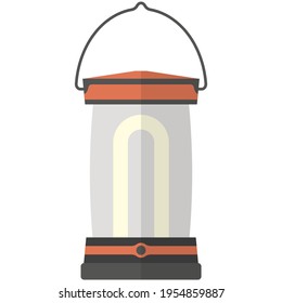 Camping lantern vector isolated on white background