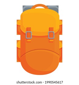 Camping large backpack icon. Cartoon of Camping large backpack vector icon for web design isolated on white background