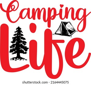 Vida útil del camping - Diseño SVG de camping