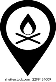 camping location icon vector glyp style,symbol presentation icon or logo ilustration for website.
perfect use for web,pattern,design,etc.