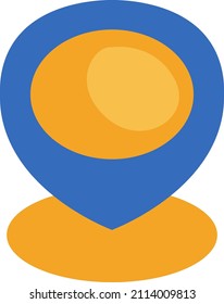 Camping location, illustration, vector on a white background.