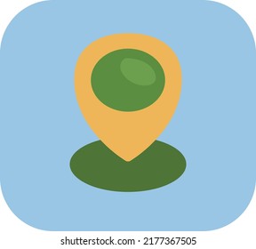 Camping location, illustration, vector on a white background.