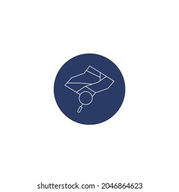 camping location search icon vector