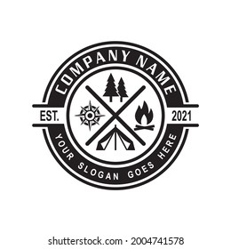 camping logo , adventure logo vector