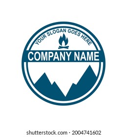 camping logo , adventure logo vector
