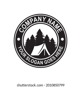 logotipo de camping , vector de logotipo de aventura