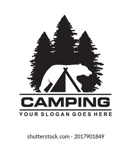 camping logo , adventure logo vector