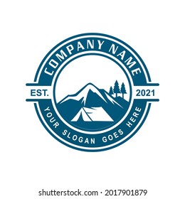 logotipo de camping , vector de logotipo de aventura