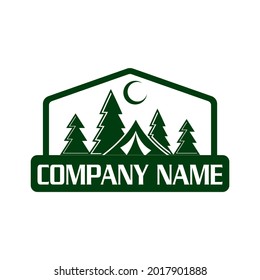 camping logo , adventure logo vector