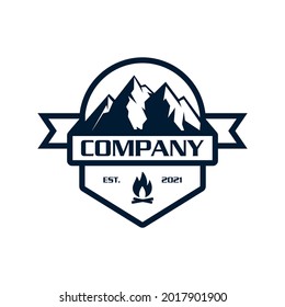 Camping-Logo, Abenteuerlogo Vektorgrafik