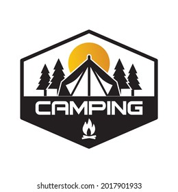 camping logo , adventure logo vector
