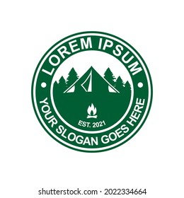 camping logo , adventure logo vector