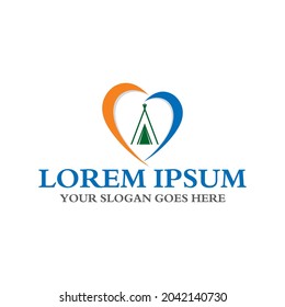 logotipo de camping , vector de logotipo de aventura