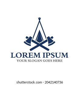 camping logo , adventure logo vector