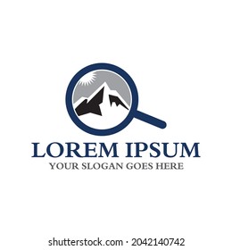 Camping-Logo, Abenteuerlogo Vektorgrafik