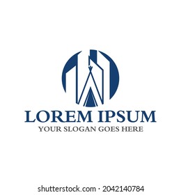 camping logo , adventure logo vector
