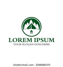 camping logo , adventure logo vector