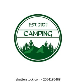 logotipo de camping , vector de logotipo de aventura