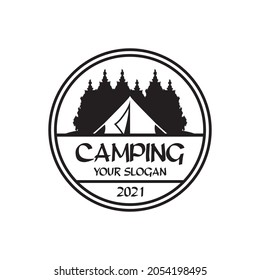 camping logo , adventure logo vector